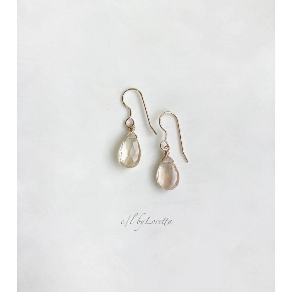オレゴンサンストーン 14kgf drop pierce/earring EL by Loretta レディース アクセサリー