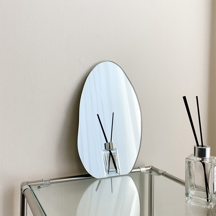 SOLVAN ウェーブミラーSサイズ　卓上鏡 3タイプ 韓国インテリア