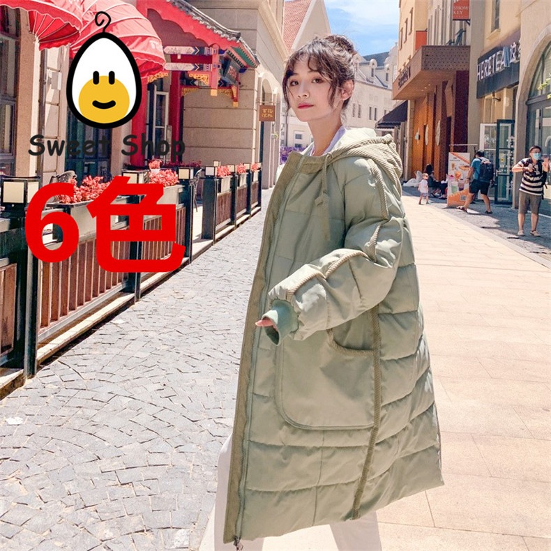 M2 韓国 秋冬 大人気 厚くて暖かい ダウンコート 大きいサイズ ダウンジャケット ロングコート 韓国 コート レディース服 コットン レディース 韓国ファッション