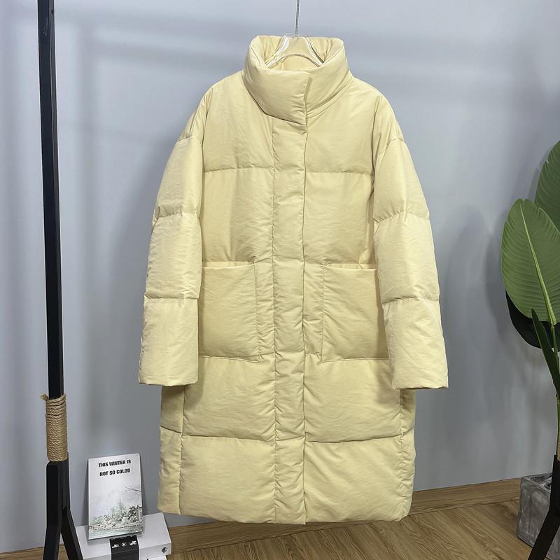 Hot!!!ダウンコート レディース ロング丈 アウター ダウンジャケット スタンドカラー ふわふわ 厚手 暖か 防寒 通勤 学生 キレイめ 韓国風