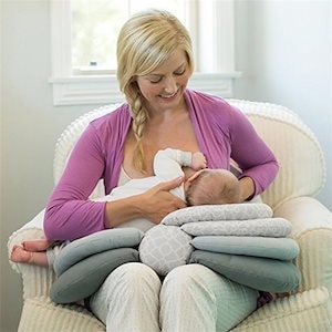 INSスタイル 授乳クッション 高さ調節可能 母乳育児枕 新生児 快適である 赤ちゃん 多機能