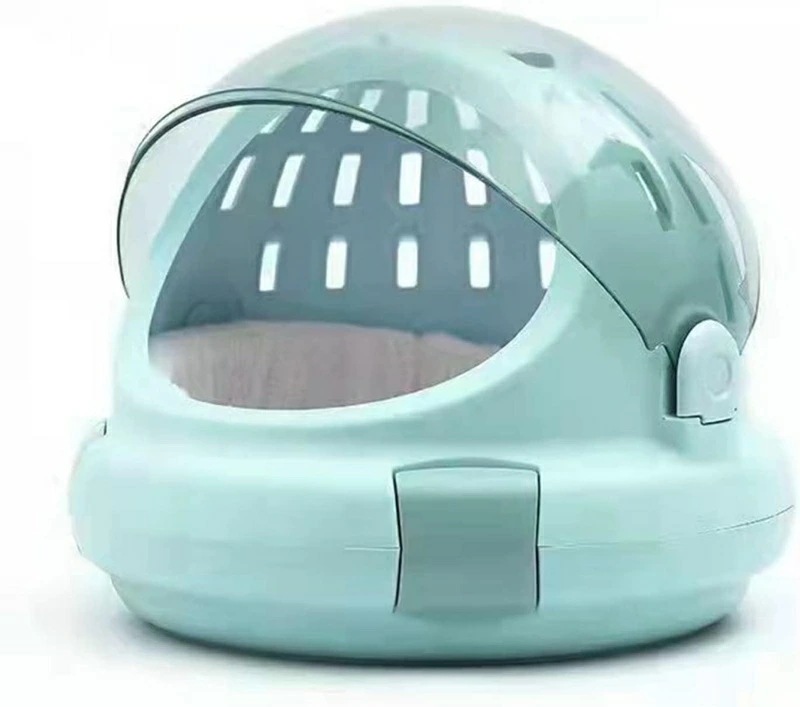 ペットキャリー 猫キャリーバッグ 小型犬 小動物適用 手提げキャリーバッグ クリア カプセル型 多機能 軽量 携帯やすい アウトドア 安定性 通気性 お出かけ便利 通院 散歩 車載 旅行 電車移動 人