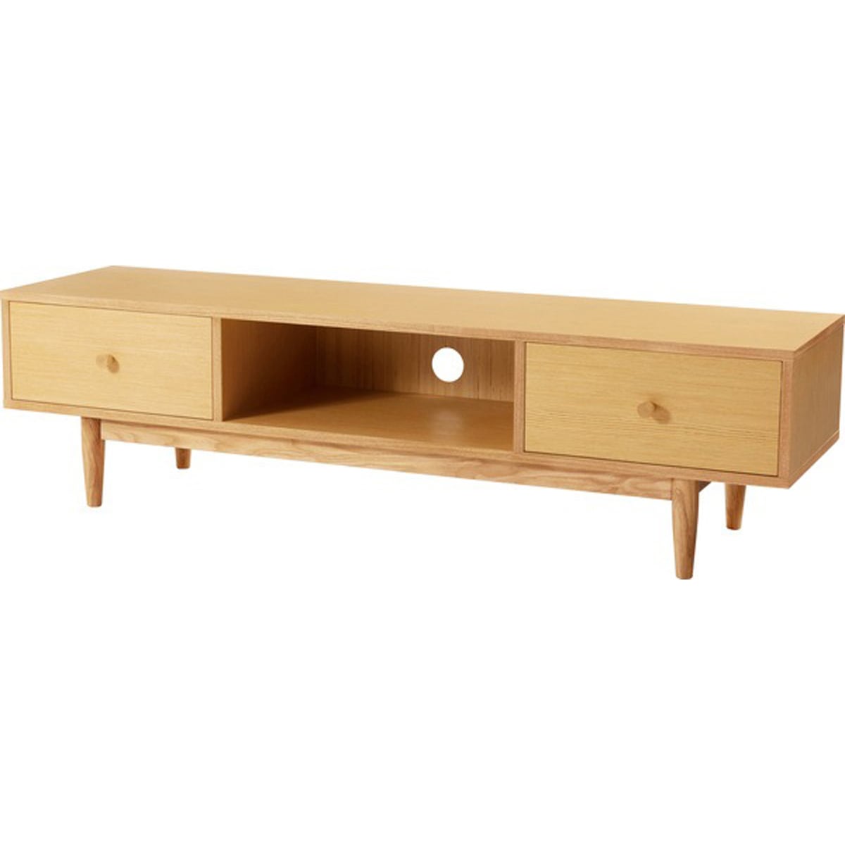 ヘンリー TVボード150 天然木 アッシュ 天然木化粧繊維板 アッシュ ウレタン塗装