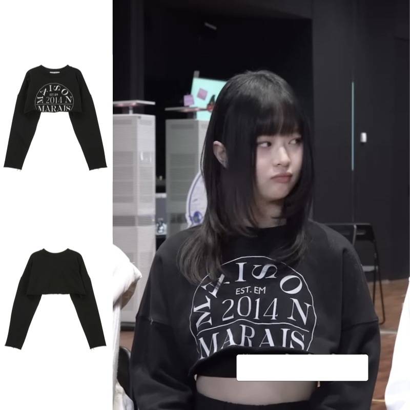 [NEWJEANS Hanni 着用] Cut-Off Crewneck 3 Colors 10,780円