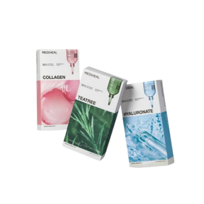 ベストエッセンシャルマスクパック 3種セット 30枚（ティーツリー＋コラーゲン＋ヒアルロン酸）