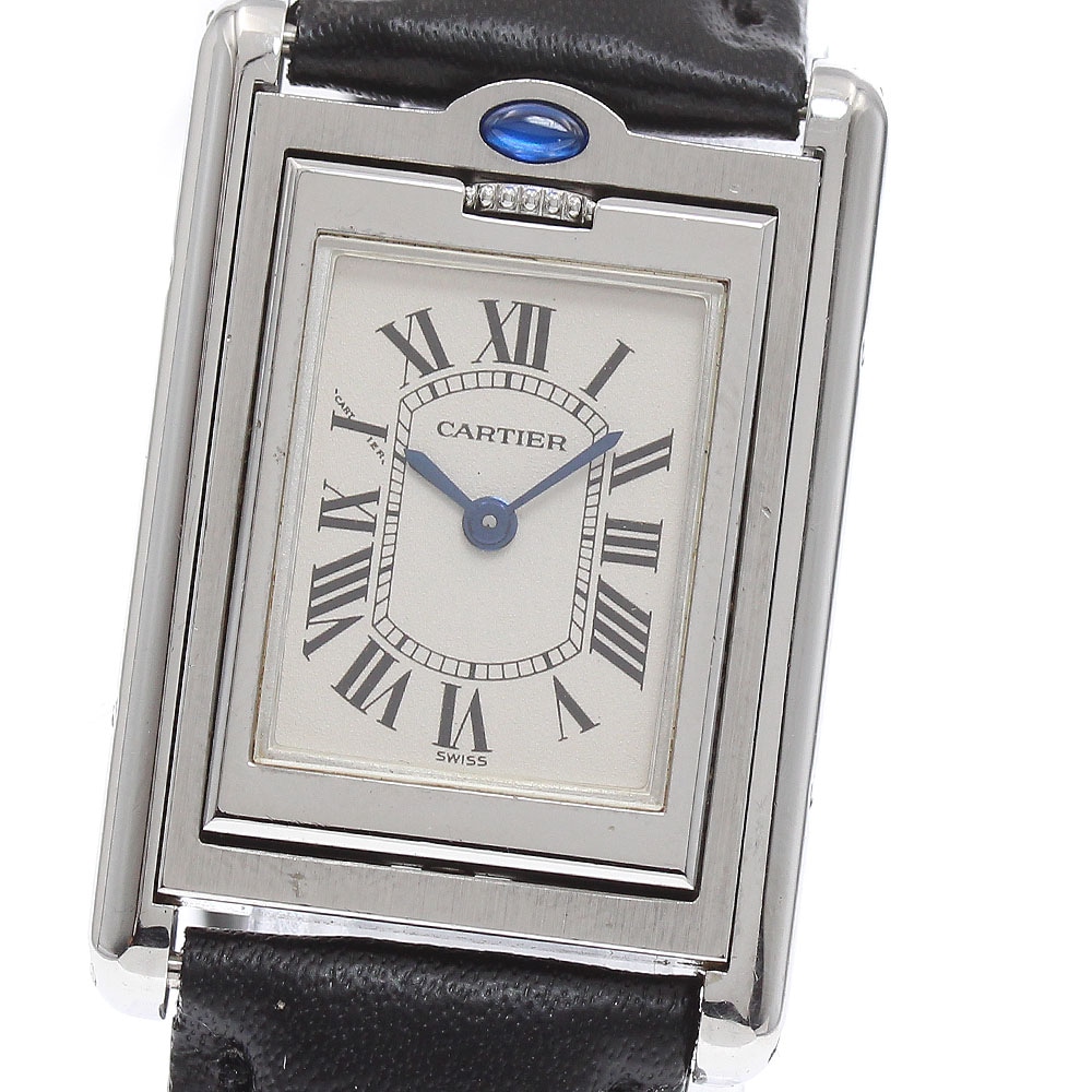 カルティエ CARTIER W1011158 タンクバスキュラント クォーツ レディース _878796【中古】
