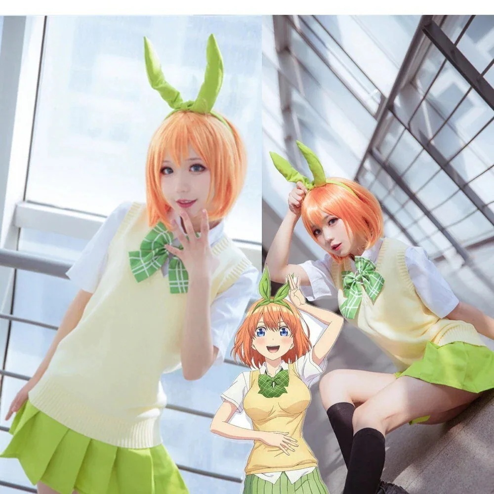 中野四葉 変装 コスチューム コスプレ衣装 五等分の花嫁 ハロウィン 仮装30％パーティーイベント用品コスプレ変装仮装