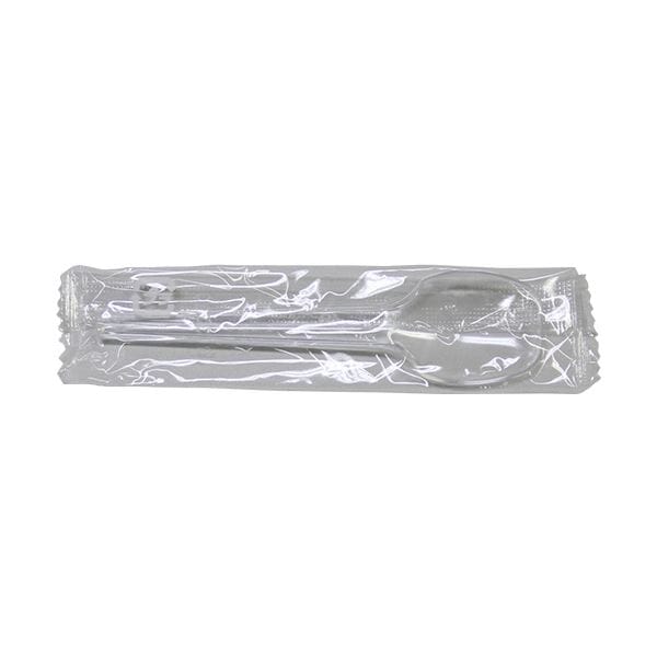 （まとめ）ミズムジャパン プラスチックデザートスプーン 100mm クリアー SF-005 1パック（1000本） 3セット