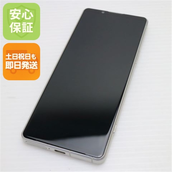 超美品 SOG09 Xperia 5 IV エクリュホワイト AU スマホ SONY 即日発送 土日祝発送OK 123