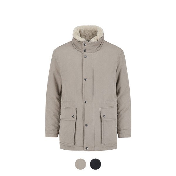 [] ウール取り外し可能なダックダウンジャンパー_BZD4JP1102