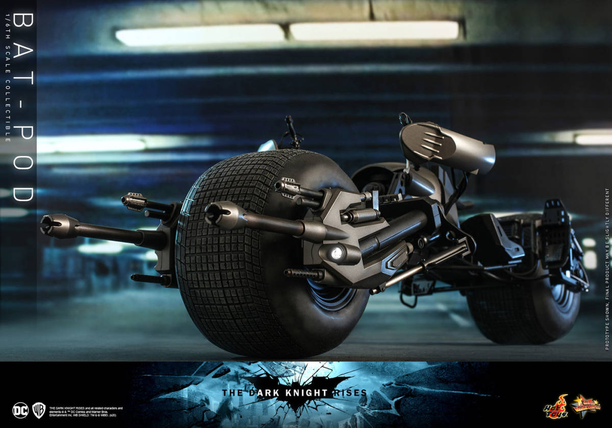 新品未開封HOTTOYS ホットトイズ １／６MMS591ダークナイト ライジング ビークル　バットポッド（２.０版） batman Batpod 2.0