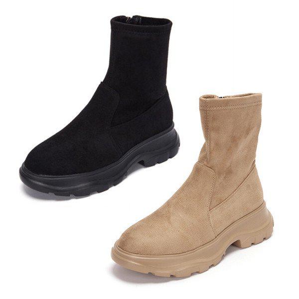 ヨファ ワンコット スパンブーツ スエード 2色