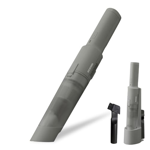 【Amazon.co.jp限定】アイリスオーヤマ 掃除機 コードレス ハンディ ハンディクリーナー 充電スタンド付き 吸引力強化 コンパクト 車用 軽量 500g 静音 AZ-HCD-21-ダークグレ