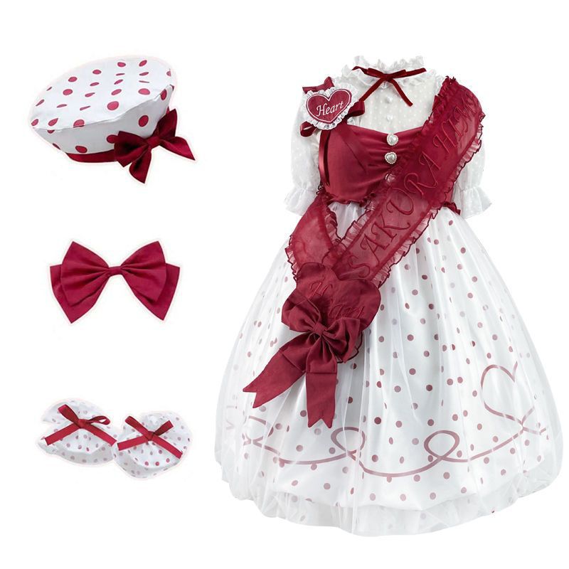 桜姫ロリータスカート つぼみ付きワンピースフルセット 10,139円