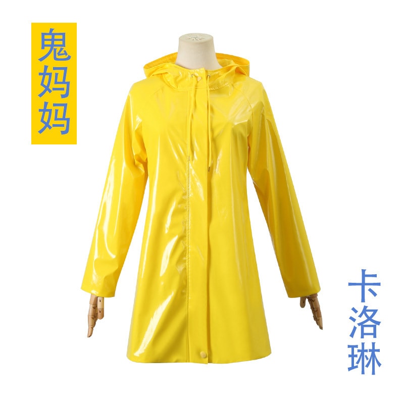 ハロウィン鬼ママキャロリンコスプレ大人の子供キャロリン黄色の毛皮コスプレハロウィンパフォーマンス衣装