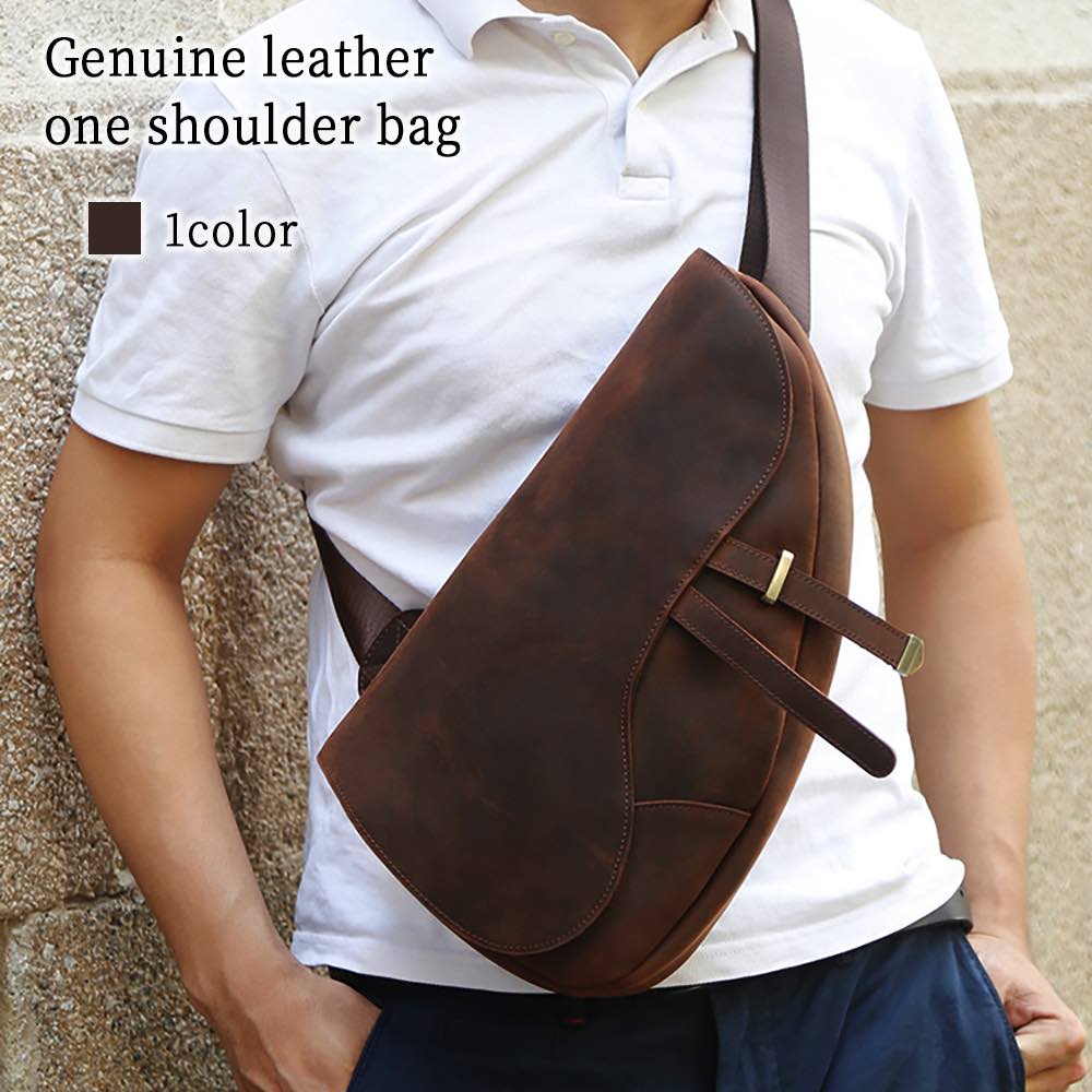 ボディバッグ メンズ 本革ワンショルダーバッグ きれいめ 50代 ショルダーバッグ 横型 おすすめ ウエストバッグ ハイ 30代 スポーツ 夏 革 ウエストポーチ 大きめ かっこいい 小さめ 40代 8,649円