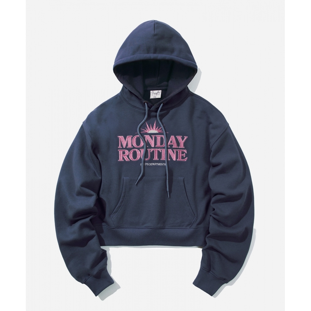 体育部 PHYPS レディースクロップマンデールーチンパーカー VTG ネイビー