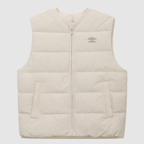 チョッキ VQA UQ323CDV91-OBE ネオライト 軽量 ダックダウンベスト オートミールベージュ