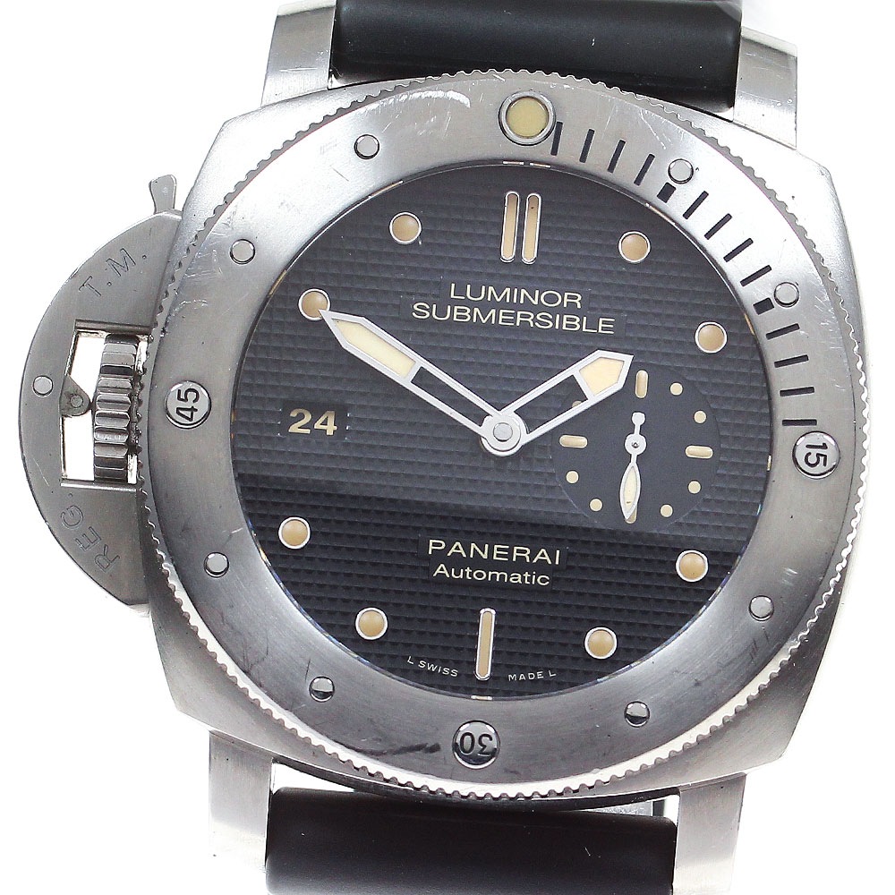 パネライ PANERAI PAM00569 ルミノール サブマーシブル1950 レフトハンド 3DAYS 自動巻き メンズ 箱・保証書付き_825739【中古】