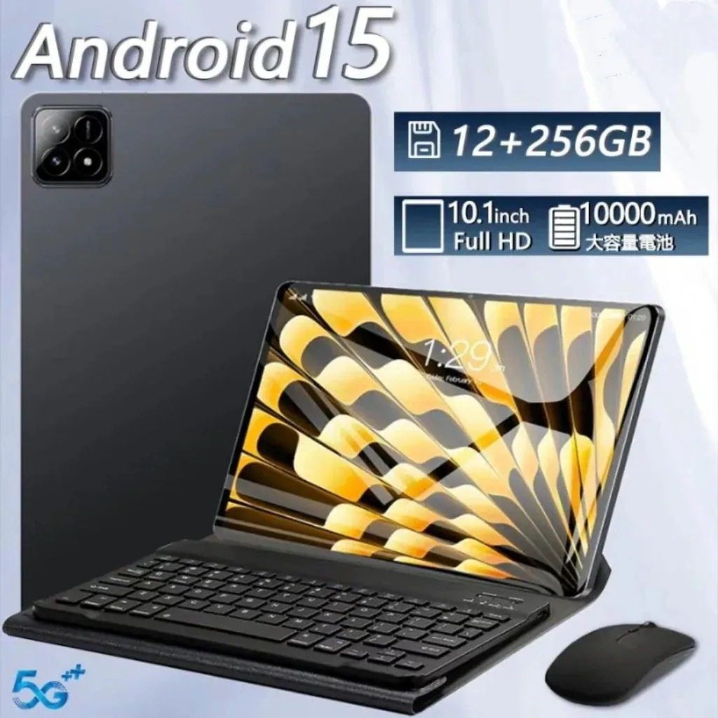 Android15 タブレット PC 本体 6Spro 10インチ FullHD 2in1 軽量 SIM+Wi-Fiモデル GPS 電話 12+256GB 2026 最新作 コスパ