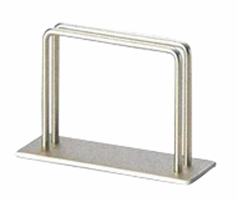 （まとめ買い）店舗用品 メタルブック立て 重量タイプ メニュー立て 溝幅10mm 通常 シルバー BS-482 [x3]