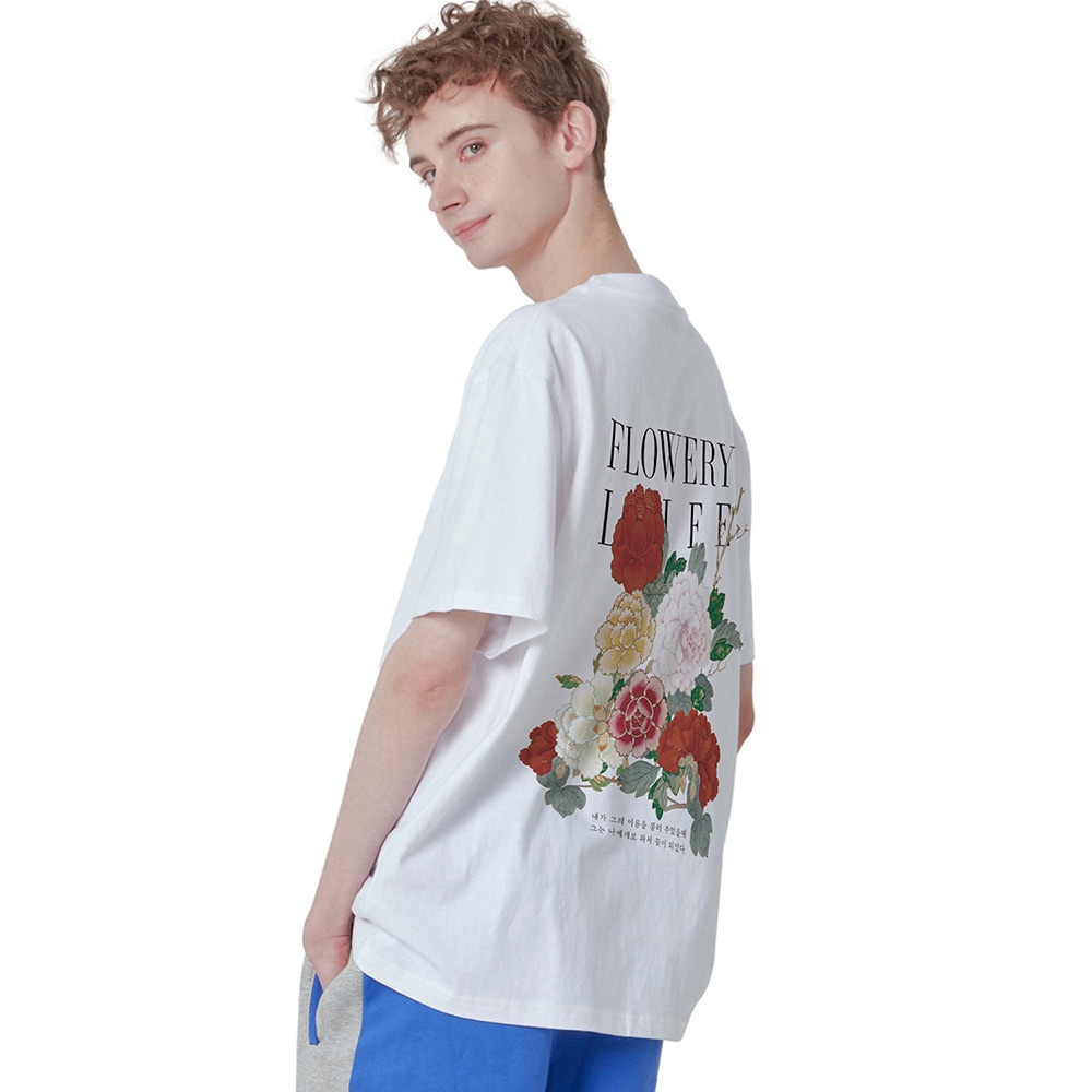 花のような人生ティーシャツ[ホワイト]