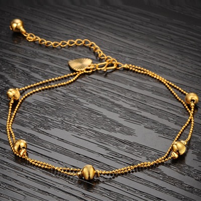 24k real gold Anklet /// 24K real Gold sheets指輪