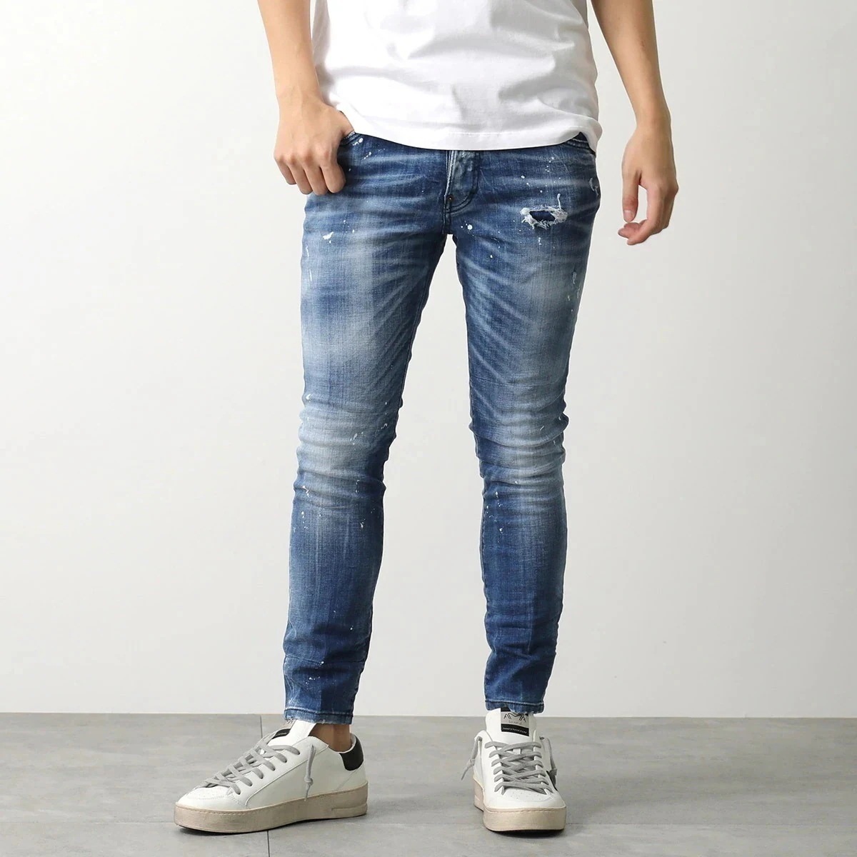 DSQUARED2 ディースクエアード ジーンズ SKATER JEAN スケーター S74LB1642 S30342 メンズ デニムパンツ ストレッチ スリム