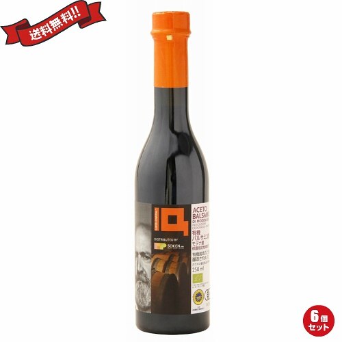 バルサミコ酢 イタリア モデナ 創健社 ジロロモーニ 有機バルサミコ酢 250ml 6個セット