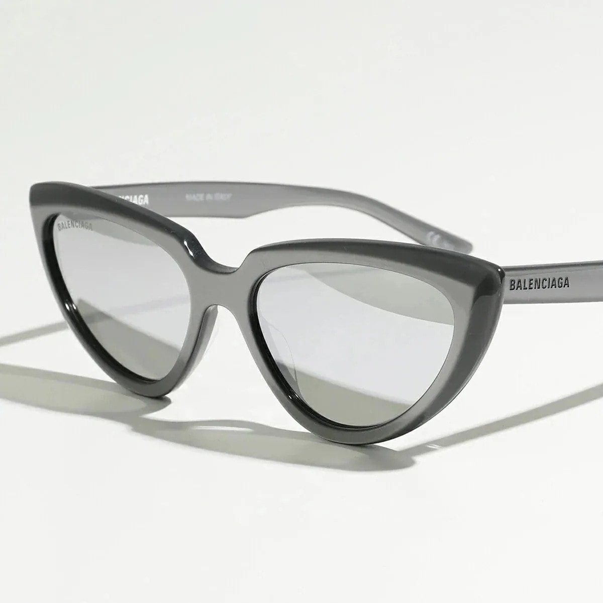 BALENCIAGA バレンシアガ サングラス BB0182S レディース キャットアイ型 ロゴ 眼鏡 メガネ アイウェア 004/SILVER-SILVER 16,512円