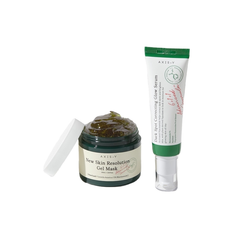 エクシスワイグロー2種セット - ホームスパレリーフジェルマスク＆ジャブティケアグローセラム