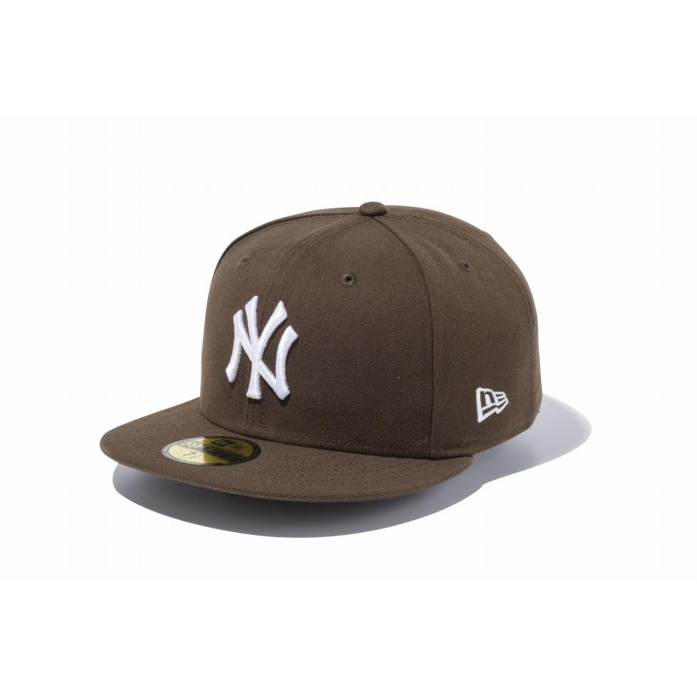 ニューエラ NEW ERA 59FIFTY MLB ニューヨーク・ヤンキース ブラウン × ホワイト 14525207