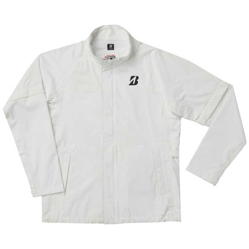 ブリヂストン　レインウェア メンズ 水神 レインブルゾン [LLサイズ/ホワイト]　84G01