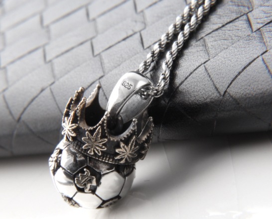 クラウンペンダントシルバージュエリースターリングシルバーメンズ＆ウィメンズペンダント 9,000円