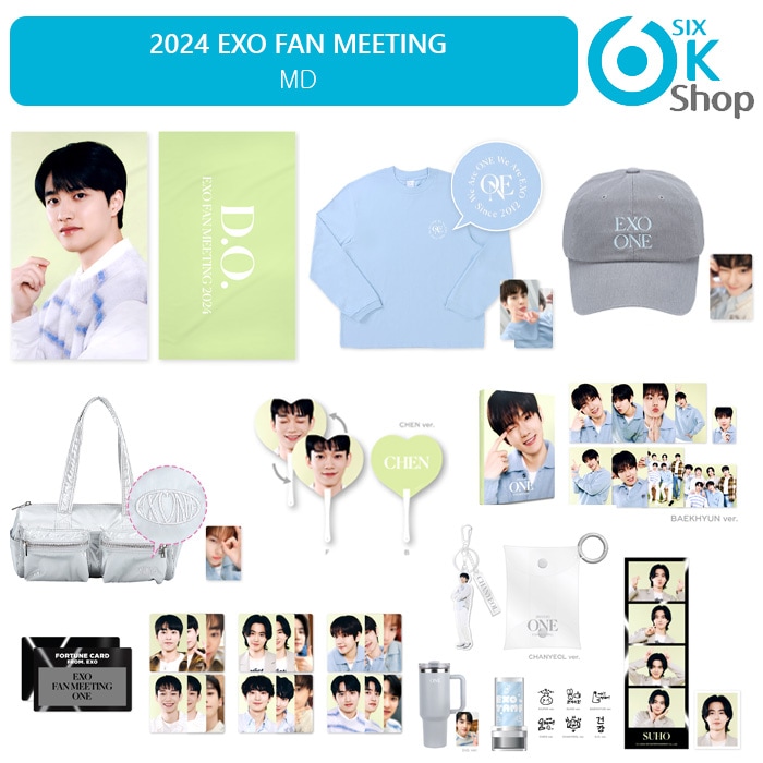 EXO - 2024 EXO FAN MEETING : ONE MD コレクション_2 公式グッズ [LONG SLEEVE / BALL CAP / BAG / TUMBLER]