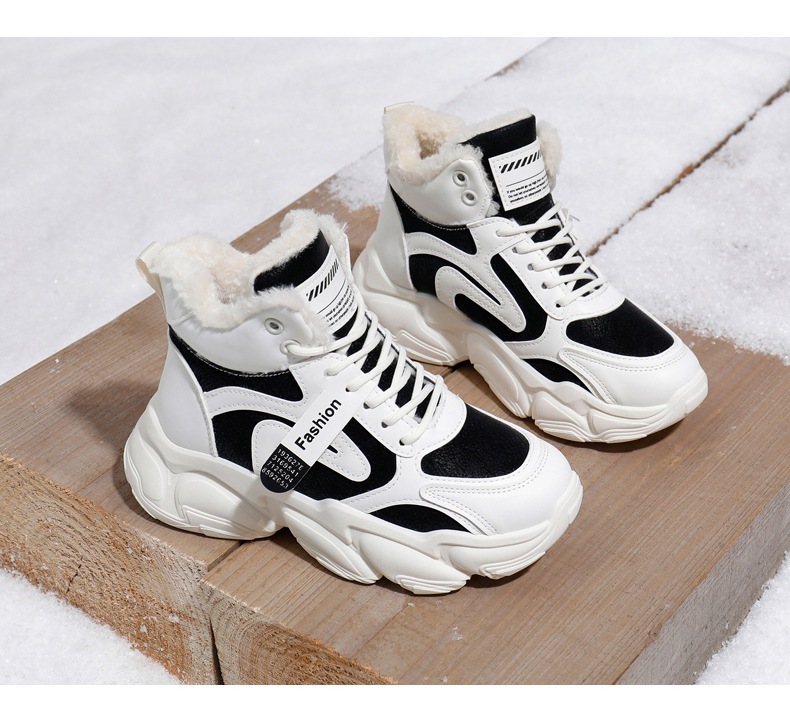 スノーブーツレディース新作冬のコーデュロイプラス厚手保温マーティンブーツ大綿靴カジュアルシューズ