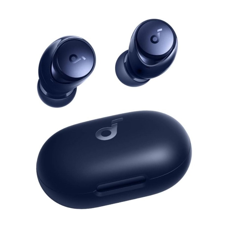 Space A40（完全ワイヤレスイヤホン Bluetooth5.2）【最大50時間再生/ウルトラノイズキャンセリング2.0/ハイレゾ/LDAC/マルチポイント/ワイヤレス充電/外音取り込み】ネイビーワイヤレスイヤホン