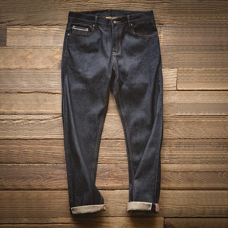 [2026新作-232]赤耳 デニム メンズ アメカジ オシャレ ストリート トムス 男性 ビンテージ ストレート ジーンズ ジーパン ウォッシュ 春 秋服