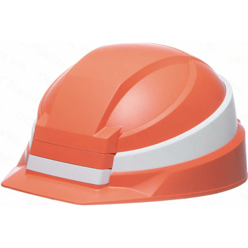 DICプラスチック　防災用ヘルメット折り畳み式 IZANO2 オレンジ/ホワイト　AA21ｶﾞﾀHA7K21ｼｷORWH