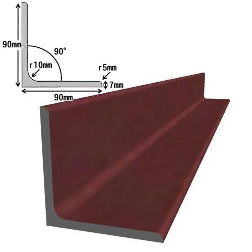 アングル L-79090 カラー 長さ:1000mm 屋外 屋内 加工 DIY 切断 溶接 材料 鉄 5,636円