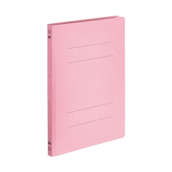 （まとめ） TANOSEEフラットファイルE（エコノミー） B5タテ 150枚収容 背幅18mm ピンク 1パック（10冊） 30セット