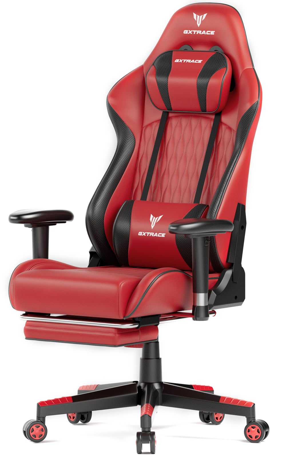 ゲーミングチェア PCゲーミングチェア ゲーム用チェア リクライニング 可動式アームレスト ヘッドレスト ランバーサポート オットマン オフィスチェア デスクチェア パソコンチェア 93668