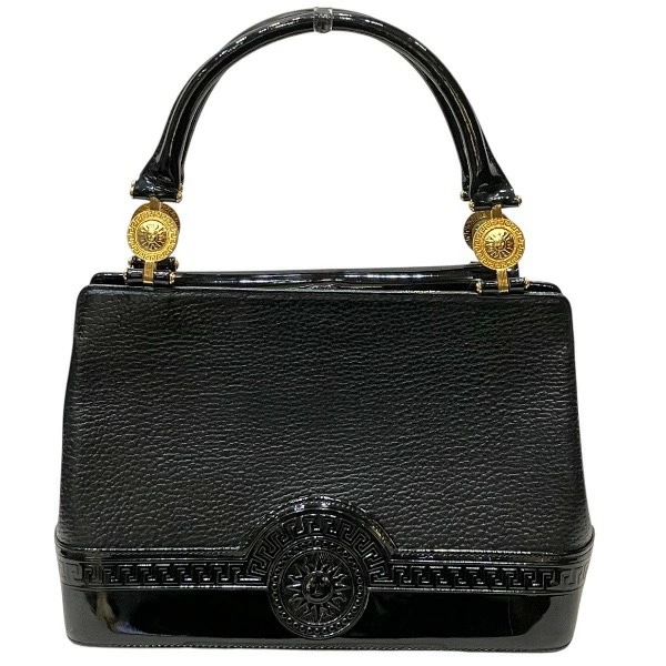 ヴェルサーチ サンバースト ゴールド金具 バッグ ハンドバッグ トートバッグ 【中古】