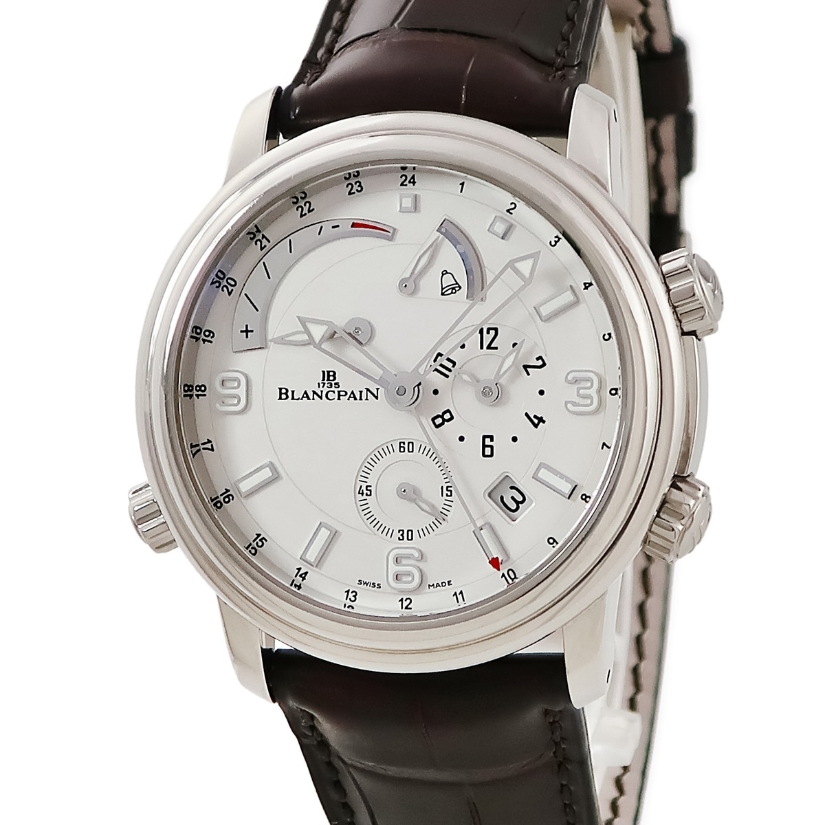 レマン レヴェール GMT 2841-1542-53B 自動巻き メンズ K18WG無垢製 オパーリン 3年保証