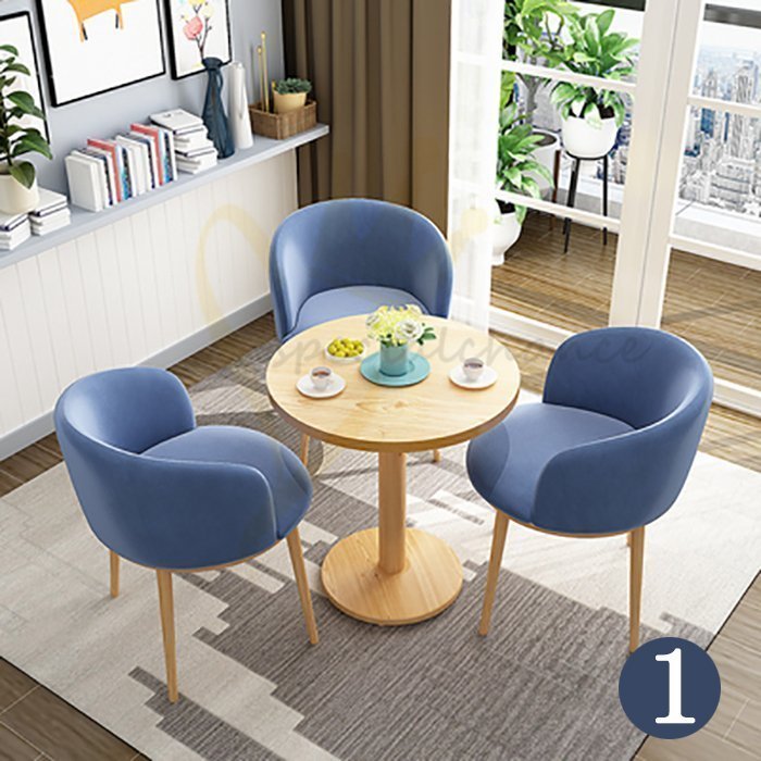 人気推薦 高級品 布地 4点セット 円形 丸型 食卓テーブル カフェテーブル セット ダイニングセット 会議用テーブル 多機能 家庭用