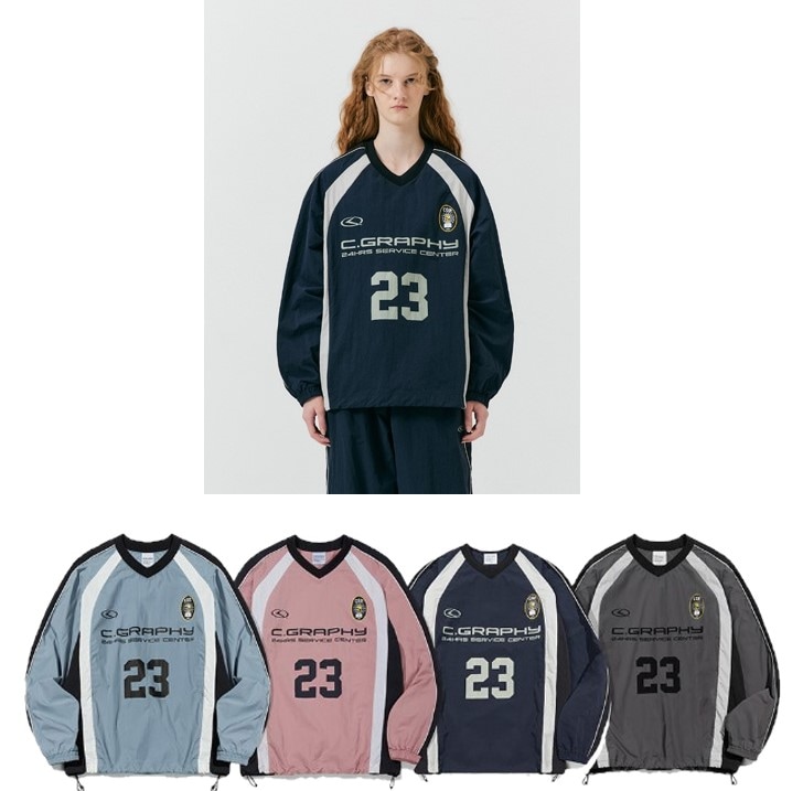 [ HWASEOM COLORING SPORTS CREW NECK ]