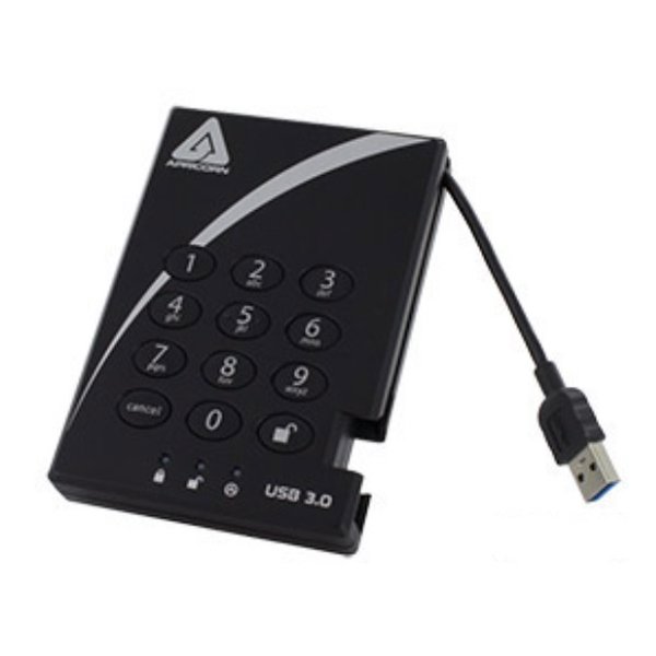 アプリコーン Aegis Padlock USB 3.0 - Solid State Drive A25-3PL256-S256 R2 A25-3PL256-S256 R2