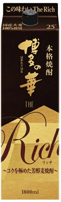 【送料無料】福徳長酒類 博多の華 The Rich ザリッチ 25度 1800ml 1.8L6本【北海道東北四国九州沖縄県は必ず送料がかかります】