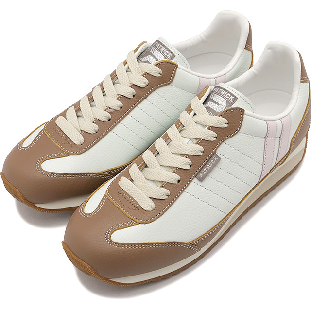 スニーカー マラソン・レザー [982503] MARATHON-L メンズ・レディース 日本製 靴 シューズ シーズン限定カラー SUGAR ホワイト/ブラウン 正規取扱店