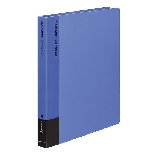 （まとめ買い）クリヤーブック A4縦 替紙式20枚ポケット30穴 青 ラ-730B [x3]